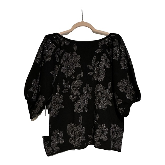 Liz Claiborne Women's Crew Neck Elbow Sleeve Floral Pullover Sweater NWT XL - Picture 6 of 7